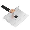 thumbnail image 3 of Kit de elevación de enrutador, aleación de aluminio, rotación de 180 °, placa de inserción de mesa multifuncional para carpintería, 3 of 8