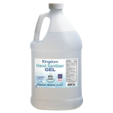 Kingdom Hand Sanitizer 80% Alcohol Gel- Pack of 1 Gallon 128 fl. oz.