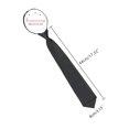 thumbnail image 3 of Unique Bargains Men Polyester Zip Up Necktie Smooth Zipper Ties Black 1 Pc, 3 of 5