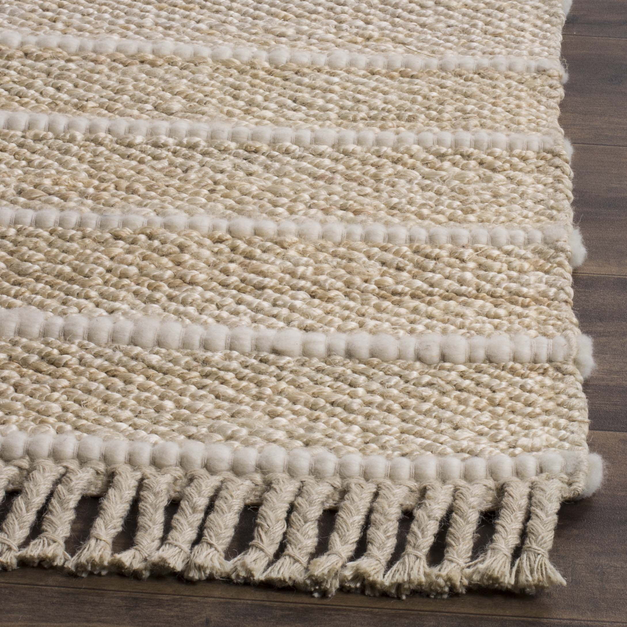 SAFAVIEH Natural Fiber Carrie Braided Area Rug, Ivory, 5' x 8'