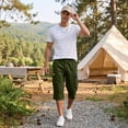 thumbnail image 6 of Mens Cargo Shorts Bermuda Travel Relaxed Fit Tactical Shorts Hiking Summer Lightweight Below the Knee Shorts, 2XL, 6 of 9