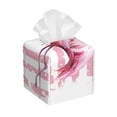 thumbnail image 1 of Lsque Flamingo Printed Tissue Box Cover Holder, Facial Paper Organizer Dispenser,Square with Bottom Belt, PVC Leather Decorative Organizer, 1 of 7