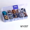 thumbnail image 2 of 10 Rolls Holographic Nail Art Transfer Foil Sticker Flower Paper Wraps, 2 of 4