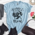 thumbnail image 2 of Puggle Mom T-shirt, Unisex Women's Shirt, Puggle Owner, Best Dog Mom Gift, Heather Light Blue, X-Large, 2 of 6