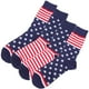 thumbnail image 2 of BRIGHTFUFU 2 pares de calcetines de algodón con bandera americana, medias divertidas, calcetines de tubo para hombres y mujeres, 2 of 8