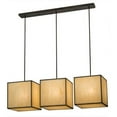 thumbnail image 2 of Meyda 144372 57 in. Quadrato Kessler 3 Light Island Pendant, Chestnut, 2 of 5