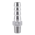 thumbnail image 2 of Barb Hose Connector,Stainless Steel Male Thread Hose Adapter Fitting Hose Tail Connector Proven Performance, 2 of 3