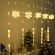 thumbnail image 3 of Decoraciones navideñas, adornos navideños, regalos navideños. Cortina de luces navideñas para exteriores con forma de carámbanos y copos de nieve, con control remoto., 3 of 5