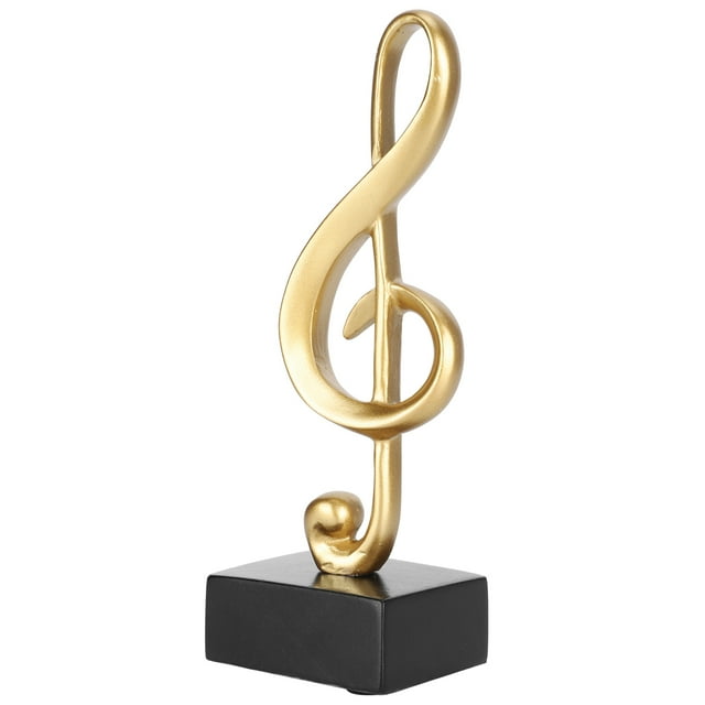 Music Note Statue, Lightweight Resin Musical Note Decoration, For Christmas Birthday