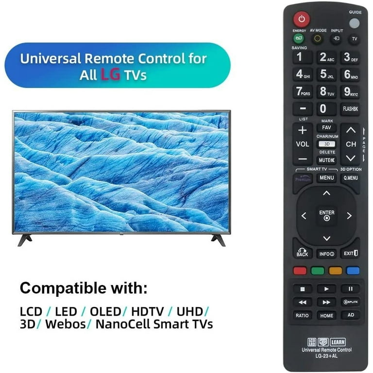Nettech New LG AKB72915239 Universal Remote Control for All