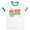 White/Kelly Green, variant on Very Merry Illustrator Ringer Tee Shirt Unisex X-Large White/Black