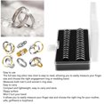 thumbnail image 3 of Portable and Exquisite Stainless Steel Ring Size Measuring Tool with Storage Box, 3 of 4