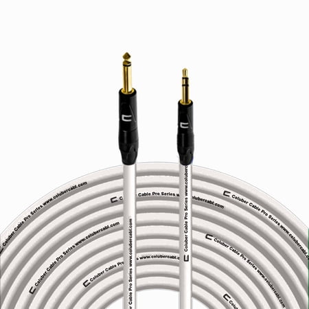 Coluber Cable 1/4" TS Male to 3.5 TRS Male - Pro 3-Pin Microphone Connector