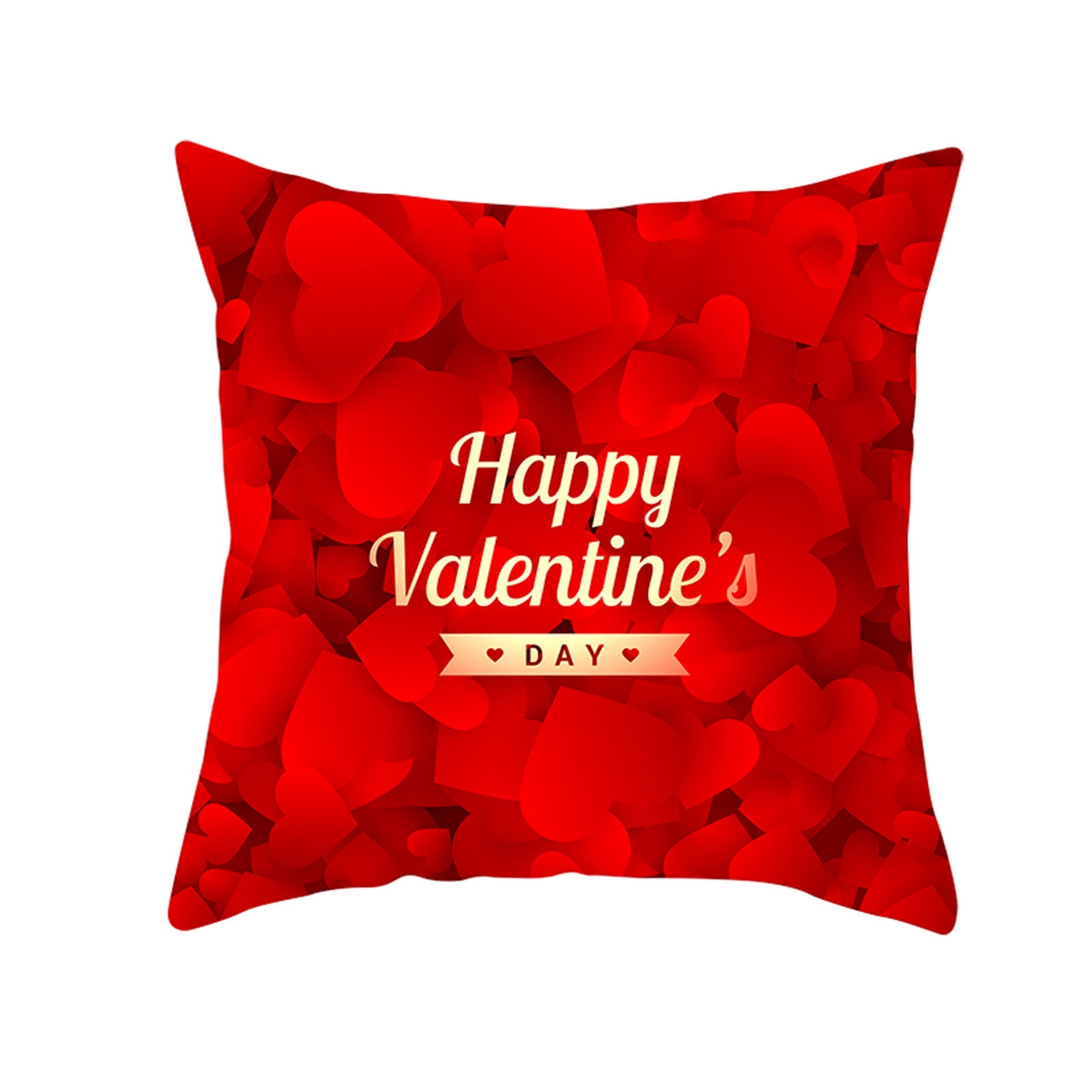 1pc Valentine's Day Pillowcase Printing Pillowcase Peach Skin