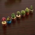 thumbnail image 1 of Tiny Cactus, Miniature Potted Plant Clay Mini Plant, For Friend Child, 1 of 8