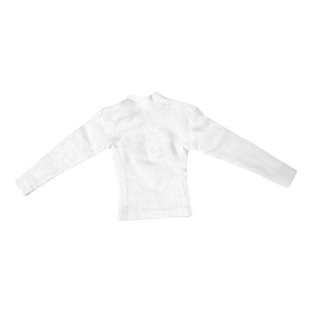 Accesorio de disfraz de ropa para figura masculina a escala 1/6 Sudadera de soldado a escala 1/6 para Blanco
