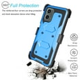 thumbnail image 5 of Takfox Case For Motorola Moto G 5G 2024 ,Shockproof Heavy Duty Rugged Locking Swivel Holster Belt Clip Kickstand Full Body Hard Shell Phone Cover Case,Blue, 5 of 7
