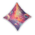 thumbnail image 2 of Pillow Covers 18x18 Set of 2,Cotton velvet Solid,Decorative Square Pillow Covers with Stitched Edge for Sofa Couch Farmhouse Home Mysterious Interstellar Space Painting, 2 of 6