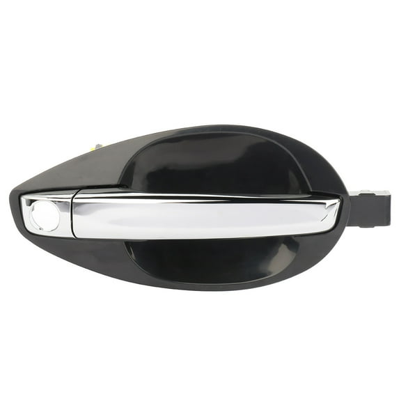 CCIYU Door Handle fit for 2003-2008 for Hyundai Tiburon Exterior Front Passenger Side Black/Chrome