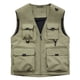 thumbnail image 1 of pstuiky Camisetas sin mangas para hombre, Chaqueta de trabajo sin mangas con cuello y múltiples bolsillos para hombre Chaleco para hombre l, 1 of 3