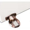 thumbnail image 1 of Tope de puerta magnético de metal resistente con tornillos autoadhesivos ocultos 3M para montaje en suelo, 1 pieza, bronce rojo, 1 of 4