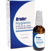 Bruder Hygienic Eyelid Solution Spray - Non-Irritating Pure Hypochlorous in saline, Calm, Skincare, Daily Use Eyelid and Lash Cleanser, Eye Cleansing Spray (30mL)