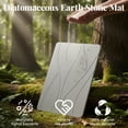 thumbnail image 6 of Diatomaceous Earth Stone Bath Mat, Quick Dry Absorbent Shower Mat with Non-Slip Backing, Easy to Clean, Gray, 23.6 x 15.4 in, 6 of 8