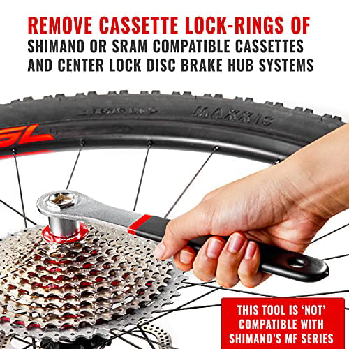 PRO BIKE TOOL Cassette Lock Ring Tool for Shimano & SRAM Cassettes for Bicycle Repair & Maintenance for Road or Mountain Bikes 