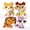 ZH2, variant on 4 PCS Minilpsshop Little Pet Toys Figure Collie #2210 #1262 #58 #67 with Cute Accessories,Collectable lps Pets