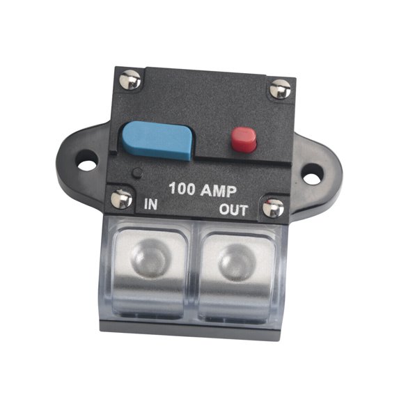 100A AMP Car Audio Circuit Breaker Marine Stereo Manual Reset Motor Fuse Holders Inverter with Waterproof Cover