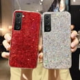thumbnail image 4 of case for Samsung Galaxy S23 FE Glitter Case, Cute Sparkle Bling Shiny Diamond Women Girls Cases Rubber Slim Shockproof Drop Phone Protective Cover for Galaxy S23 FE (Pink), 4 of 6