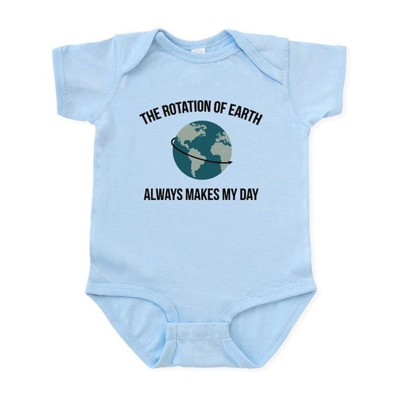 CafePress - The Rotation Of Earth Body Suit - Baby Light Bodysuit, Size Newborn - 24 Months