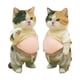 thumbnail image 1 of 2Pcs 3D Cat Belly Sticker,Cute Cartoon Soft Silicone Anti-Collision Sticker,Cat Wearing Clothes with Pink Belly Decals for Phone, Scrapbooks, Planner, Computer and Laptops, 1 of 7