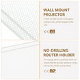 thumbnail image 5 of 2 PCS Ironing Board Hanger Wall Mount Shelf Simple Design Router Holder, 5 of 8