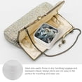 thumbnail image 3 of FCXZI Snow Leopard Flexible Storage Jewelry Box - Compact PU Leather Organizer White, 3 of 5