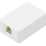 RCA TP266WHN Compact Surface-Mount Baseboard Phone Jack, White,Each