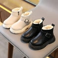 thumbnail image 2 of Girls Outdoor Ankle Booties Side Zipper Comfort Ankle Boots Comfortable Ankle Boots for Walking Warm Ankle Boots, 2 of 7