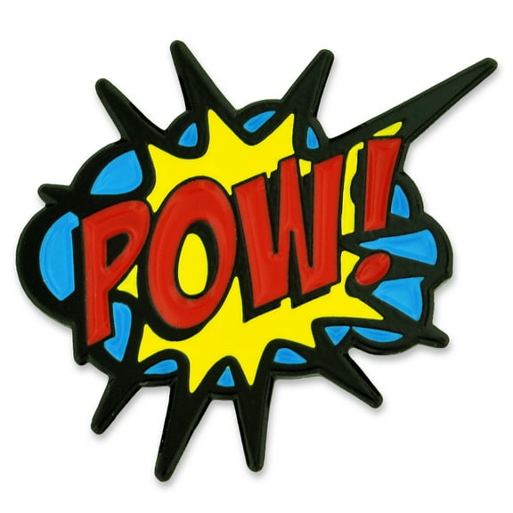 PinMart's POW! Comic Book Art Enamel Lapel Pin