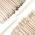 thumbnail image 1 of fiezkaa 200 Piezas de Palos de Madera de Color Naranja para uñas, 4,5 Pulgadas, Herramienta para Empujar cutículas de Madera de Doble Cara, Palo de uñas de Naranjo Desechable, Palo de manicura de Bamb, 1 of 5
