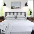thumbnail image 4 of ELIZABETH SAMUEL - Gray King Size Bed Sheet Set 100% Bamboo  - 15” Deep Pockets Soft and Cooling Wrinkle-Free, Machine Washable 6 pieces - 4 pillow cases, 1 flat sheet, 1 fitted sheet (Gray, King), 4 of 6