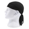 thumbnail image 2 of Cooling Helmet Liners - Do Rag Skull Caps for Men - Cooling Head Wraps, Hard Hat Liner - Motorcycle Pirate Bandana Black One Size, 2 of 3