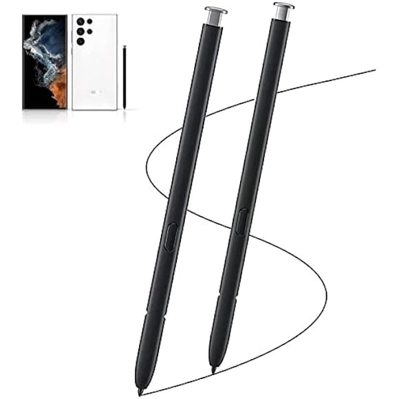 LinQingQ 2 Pack Galaxy S22 Ultra Pen for Samsung Galaxy S22 Ultra 5G S Pen Touch Screen Stylus Pen Replacement for Samsung Galaxy S22 Ultra, NoBluetooth Function(Phantom White)