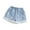 Blue, variant on WERYOUNG Girls Jeans Shorts Summer Fashion Lace Ruffled Elastic Waist Denim Shorts With Pockets Girls Leisure Sweat Bottom,Blue,18-24 Months