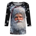 thumbnail image 5 of Womens Xmas Sweatshirts Crew Neck Blouses Tops Long Sleeve Christmas Tree Print Shirts Merry Christmas Clothes Trendy 2026 Clothe, 5 of 6