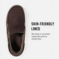 thumbnail image 2 of Zizor Mens Comfy Moccasin Slippers Drop Heel Memory Foam House Shoes Suede Loafer Slippers, 2 of 6