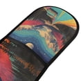 thumbnail image 4 of Yayeee Double Oven Mitt Kitchen Heat Resistant Baking 35" x7" Quilted Glove, Colorful Road, 4 of 6