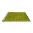 thumbnail image 2 of Ahgly Company Machine Washable Indoor Square Abstract Yellow Contemporary Area Rugs, 8' Square, 2 of 4