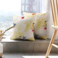 thumbnail image 6 of LALILO Throw Pillow Covers Floral White And Tulip Accent Art Cushion Cover 18" x 18", 2 Pack, 6 of 6