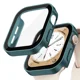 thumbnail image 2 of Vidrio + cubierta para la serie de estuches de Apple Watch 8 7 6 5 4 se 44 mm 40 mm 41 mm 45 mm Protector de pantalla de borde recto Accesorios para Apple Watch, 2 of 5