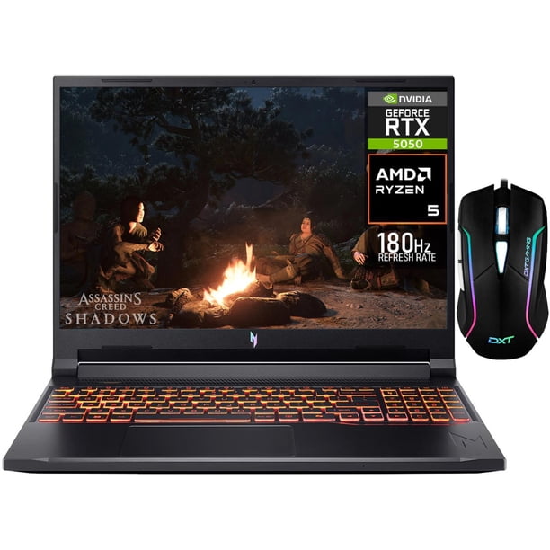 Laptop Gamer ACER Nitro V 16 GeForce RTX 5050 Ryzen 5 240 24GB DDR5 SSD 1TB 16" Teclado Ingles Mouse DXT Gaming